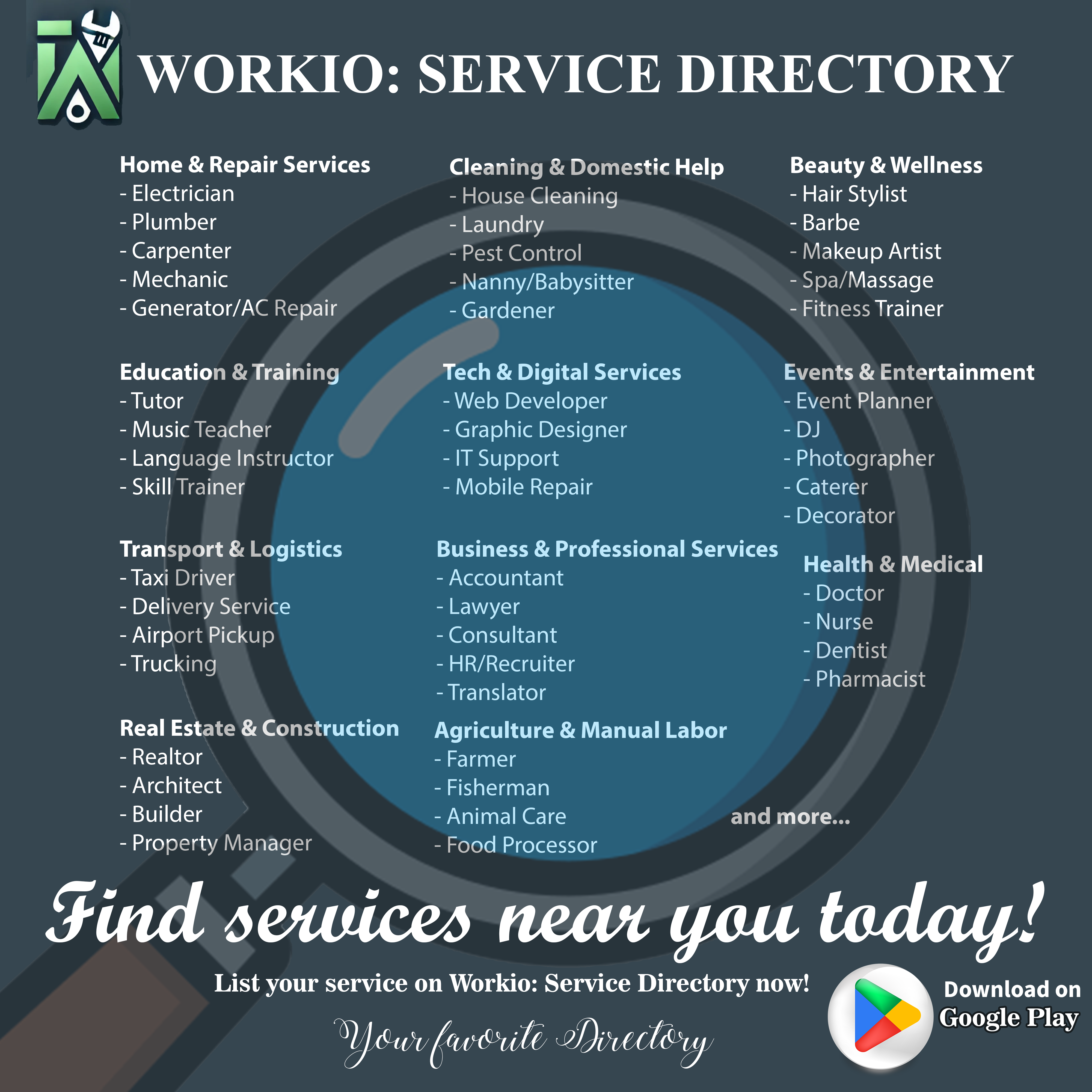 Workio Service Directory Ad